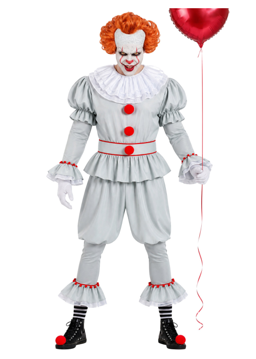 Disfraz De Payaso Asesino IT Hombre - Disfraces de Halloween Pennywise - Disfraces de Payaso Asesino de Cine Adulto
