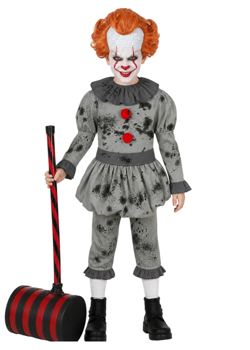 Disfraz De Payaso Asesino It Niño - Disfraces de Halloween Pennywise - Disfraces de Payaso Asesino de Cine Infantiles