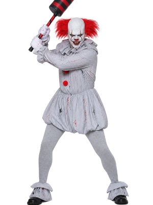 Disfraz De Payaso Asesino IT Hombre - Disfraces de Halloween Pennywise - Disfraces de Payaso Asesino de Cine Adulto