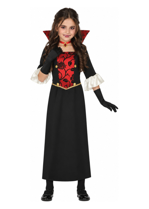 Vestit De Vampir Gòtic Vermell Nen