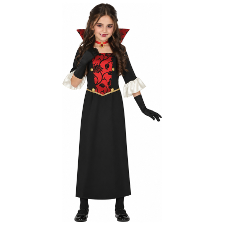 Vestit De Vampir Gòtic Vermell Nen