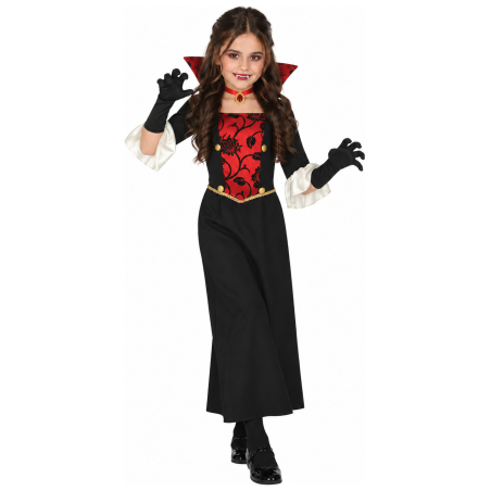 Vestit De Vampir Gòtic Vermell Nen