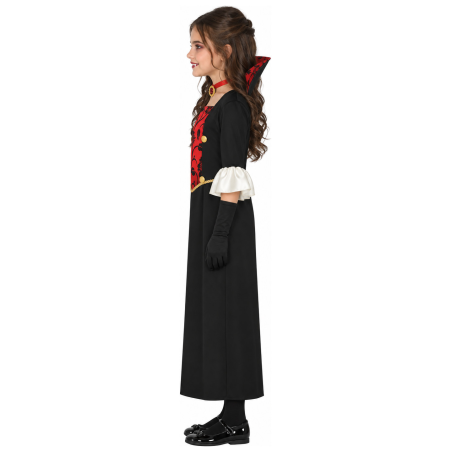 Vestit De Vampir Gòtic Vermell Nen