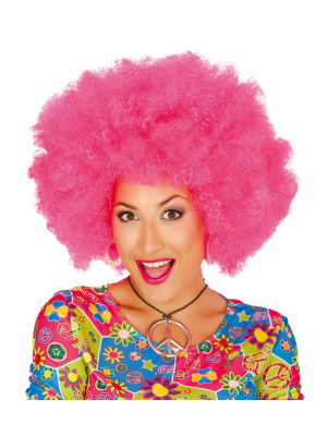 Comprar Perruca-Afro Rosa per només 9.00€ – vestit de Botiga en línia