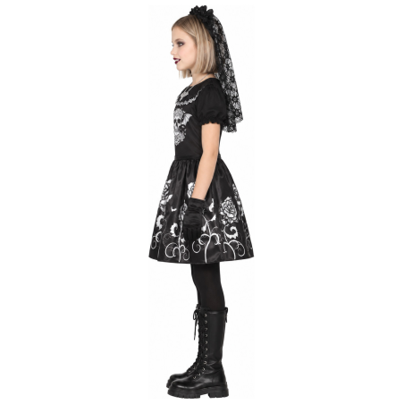 Disfraz de Vampiresa Gotica para Niña - Disfraces Halloween Vampiros - Disfraces de Vampiresas y Goticas para Niñas