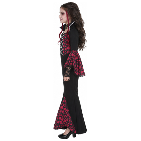 Disfraz de Vampiresa Clasica para Niña - Disfraces Halloween Vampiros - Disfraces de Vampiresas y Goticas para Niñas