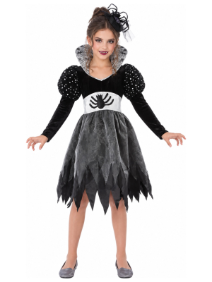 Disfraz de Vampiresa Araña para Niña - Disfraces Halloween Vampiros - Disfraces de Vampiresas y Goticas para Niñas