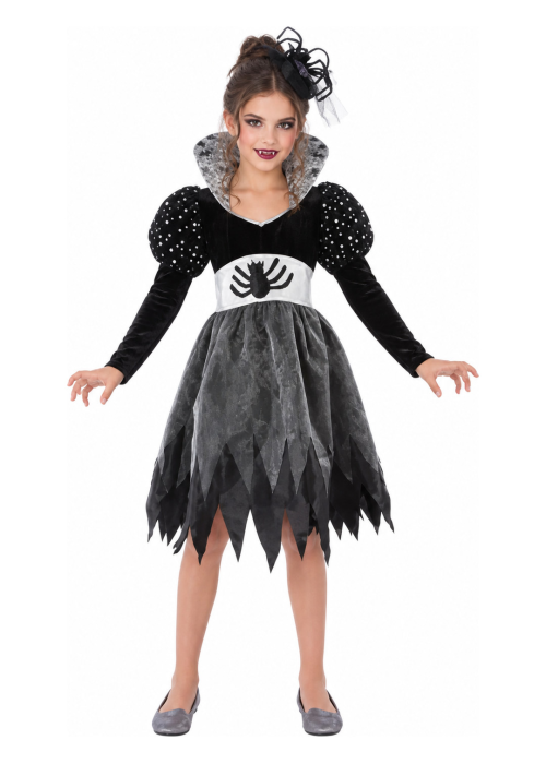 Disfraz de Vampiresa Araña para Niña - Disfraces Halloween Vampiros - Disfraces de Vampiresas y Goticas para Niñas