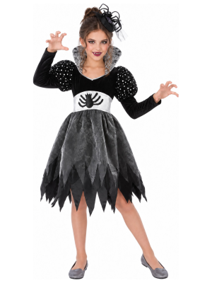 Disfraz de Vampiresa Araña para Niña - Disfraces Halloween Vampiros - Disfraces de Vampiresas y Goticas para Niñas
