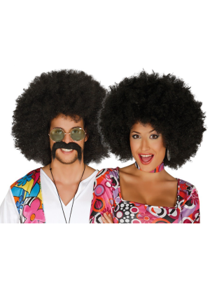 Mercar Perruca Afro Negro para só 9.00€ – fantasía Tenda en liña