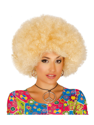 Mercar Perruca Afro Rubio para só 9.00€ – fantasía Tenda en liña