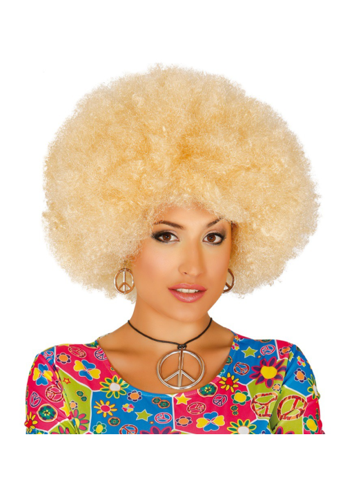 Peluca Afro Rubia - Pelucas