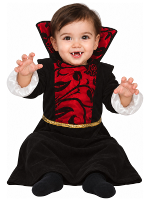 Disfraz de Vampiresa Clasica para Bebe - Disfraces Halloween Vampiros - Disfraces de Vampiros y Vampiresas para Bebes