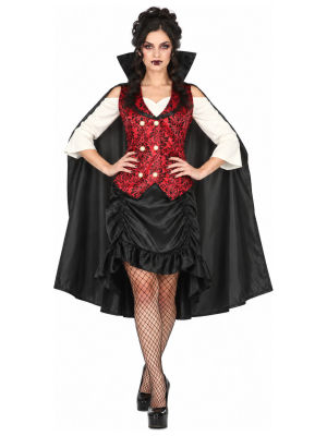 Disfraz de Vampiresa Clasica para Mujer - Disfraces Halloween Vampiros - Disfraces de Vampiresas y goticas para Mujer