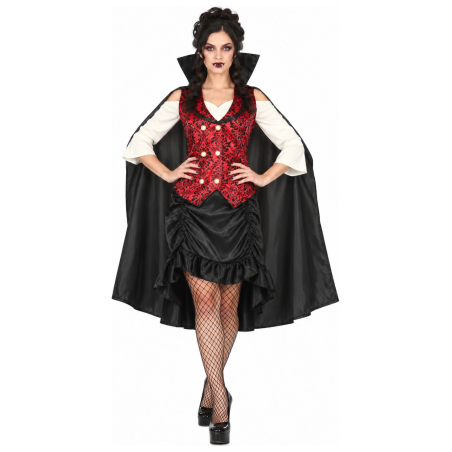 Disfraz de Vampiresa Clasica para Mujer - Disfraces Halloween Vampiros - Disfraces de Vampiresas y goticas para Mujer