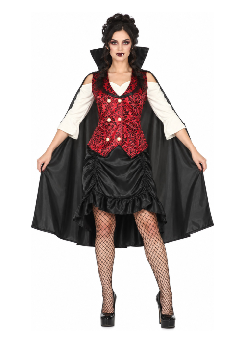 Disfraz de Vampiresa Clasica para Mujer - Disfraces Halloween Vampiros - Disfraces de Vampiresas y goticas para Mujer