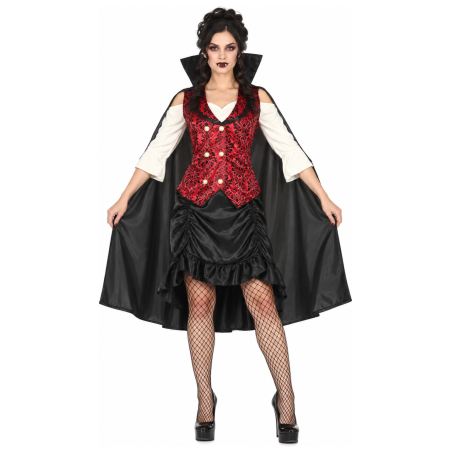 Disfraz de Vampiresa Clasica para Mujer - Disfraces Halloween Vampiros - Disfraces de Vampiresas y goticas para Mujer
