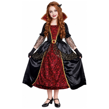Disfraz de Vampiresa Clasica para Niña - Disfraces Halloween Vampiros - Disfraces de Vampiresas y Goticas para Niñas
