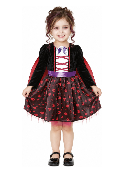 Disfraz de Vampiresa Clasica para Bebe - Disfraces Halloween Vampiros - Disfraces de Vampiros y Vampiresas para Bebes