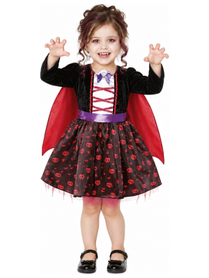 Disfraz de Vampiresa Clasica para Bebe - Disfraces Halloween Vampiros - Disfraces de Vampiros y Vampiresas para Bebes