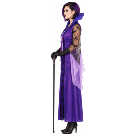 Disfraz de Vampiresa Morado para Mujer - Disfraces Halloween Vampiros - Disfraces de Vampiresas y goticas para Mujer