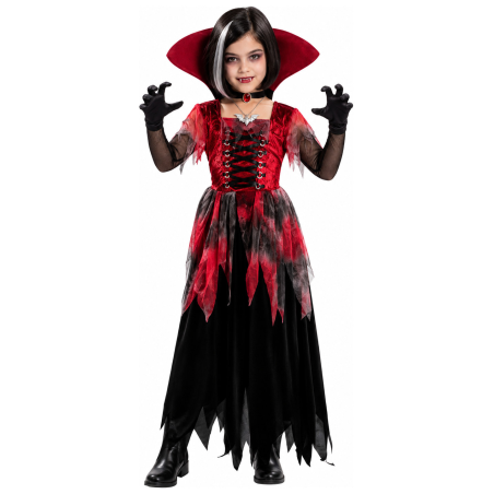 Disfraz de Vampiresa Clasica para Niña - Disfraces Halloween Vampiros - Disfraces de Vampiresas y Goticas para Niñas