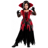 Disfraz De Vampiresa Gotica Roja Infantil