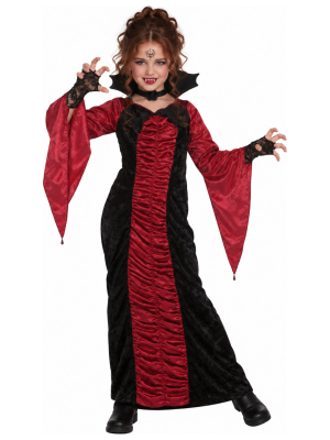 Disfraz de Vampiresa Clasica para Niña - Disfraces Halloween Vampiros - Disfraces de Vampiresas y Goticas para Niñas