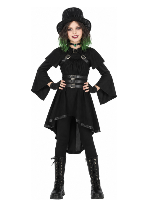 Disfraz De Gotica Negra Infantil
