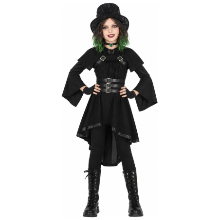 Disfraz De Gotica Negra Infantil