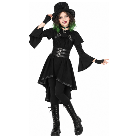 Disfraz de Vampiresa Gotica para Niña - Disfraces Halloween Vampiros - Disfraces de Vampiresas y Goticas para Niñas