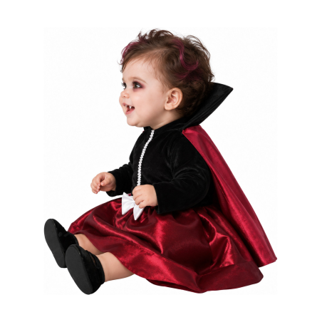 Disfraz de Vampiresa Clasica para Bebe - Disfraces Halloween Vampiros - Disfraces de Vampiros y Vampiresas para Bebes