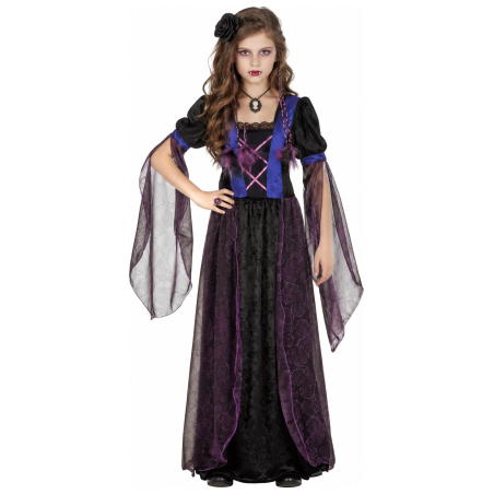 Disfraz de Vampiresa Gotica para Niña - Disfraces Halloween Vampiros - Disfraces de Vampiresas y Goticas para Niñas