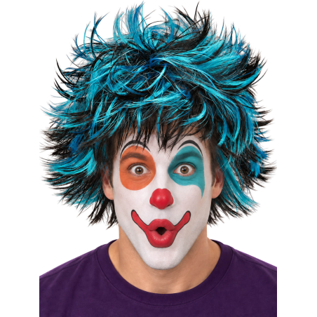 Peluca de Payaso para Pirritx eta Porrotx en color Azul - Pelucas Payasos