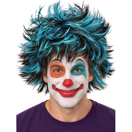 Peluca de Payaso para Pirritx eta Porrotx en color Azul - Pelucas Payasos