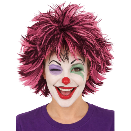 Peluca de Payaso para Pirritx eta Porrotx en color Rosa - Pelucas Payasos