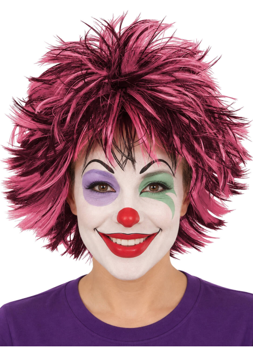 Peluca de Payaso para Pirritx eta Porrotx en color Rosa - Pelucas Payasos