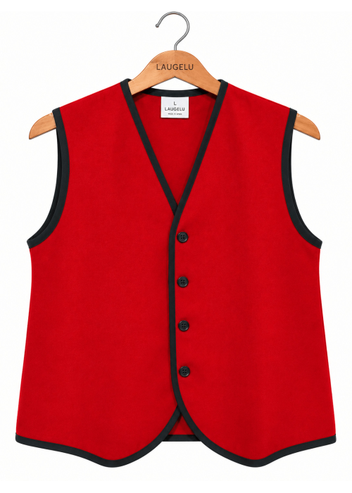 Chaleco Rojo de Hombre Vasco | Traje Tradicional