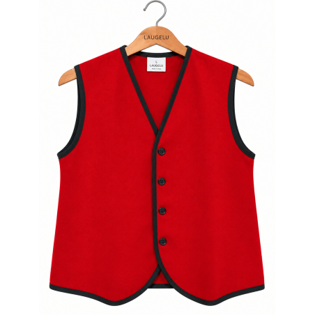 Chaleco Rojo de Hombre Vasco | Traje Tradicional
