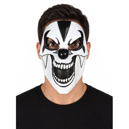 Mascara Payaso Del Terror De Pvc - Complementos de Payasos Siniestros