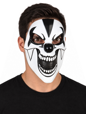 Mascara Payaso Del Terror De Pvc - Complementos de Payasos Siniestros
