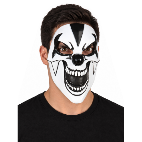 Mascara Payaso Del Terror De Pvc - Complementos de Payasos Siniestros