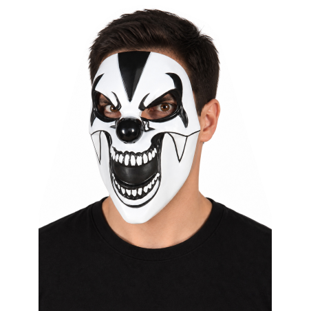 Mascara Payaso Del Terror De Pvc - Complementos de Payasos Siniestros