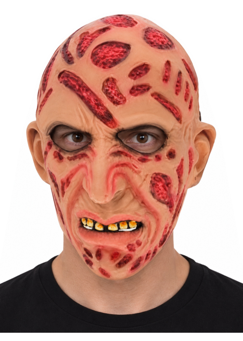 Mascara De Freddy Krueger Cicatrices - Mascaras Disfraces Halloween - Complementos de Asesino de Pesadillas
