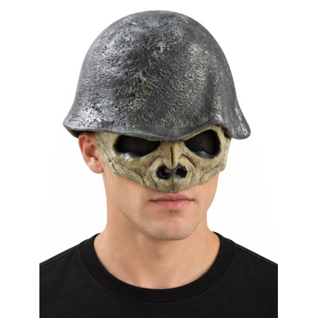 Mascara Calavera Con Casco - Mascara Esqueleto Halloween - Mascaras de Zombies