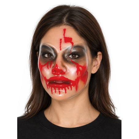 Mascara Purga Transparente Mujer - Mascaras Halloween - Mascaras de Peliculas de Terror