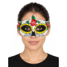 Antifaz Catrina Flores - Mascaras Calavera Mexicana - Mascaras y Antifaces