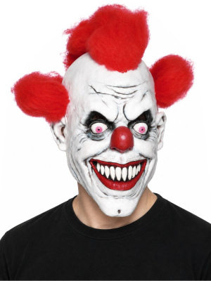 Mascara Payaso Asesino Rojo - Mascaras de Payasos Diabolicos Halloween - Mascaras y Antifaces