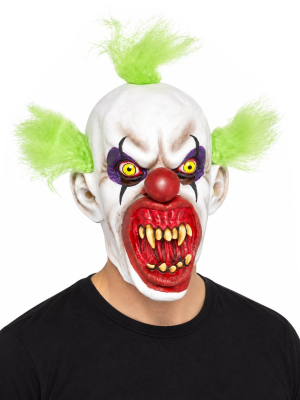 Mascara Payaso Asesino Verde - Mascaras de Payasos Diabolicos Halloween - Mascaras de Payasos Asesinos