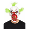Mascara Payaso Asesino Verde - Mascaras de Payasos Diabolicos Halloween - Mascaras de Payasos Asesinos